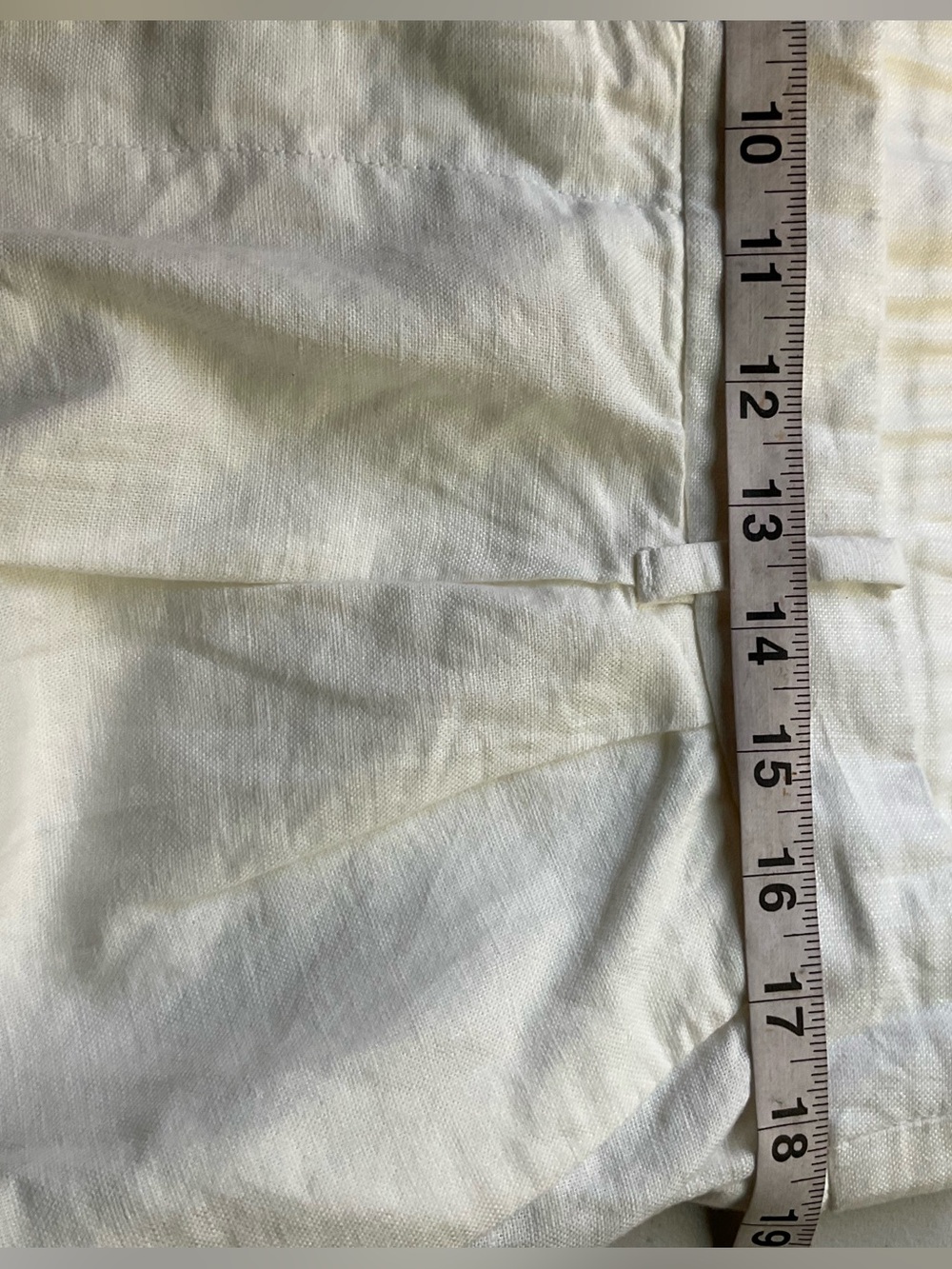 Gap Women’s White Linen Blend Wide Leg Pants Size 16 - Picture 6 of 9